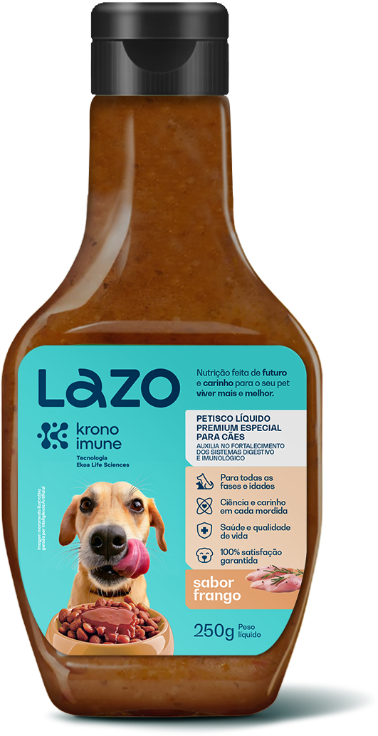 Petisco Líquido para Cães Sabor Frango - 250g | Lazo