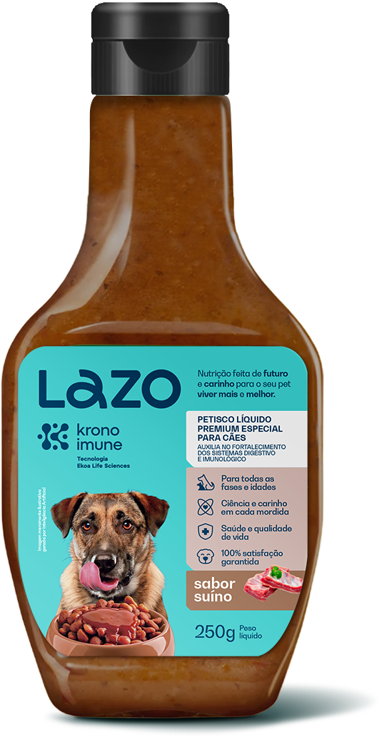 Petisco Líquido para Cães Sabor Suíno - 250g | Lazo
