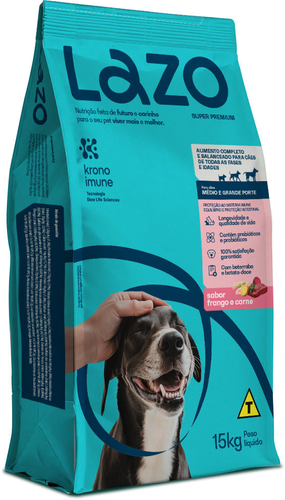 Ração para Cães Médio e Grande Porte - 15kg | Lazo