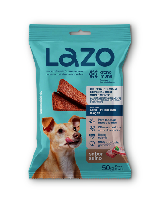 Bifinho para Cães Sabor Suíno - 50g | Lazo