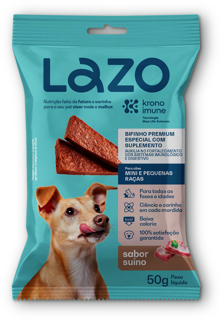 Bifinho para Cães Sabor Suíno - 50g | Lazo