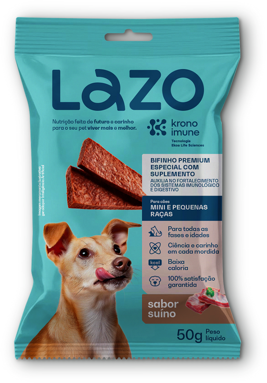 Bifinho para Cães Sabor Suíno - 50g | Lazo