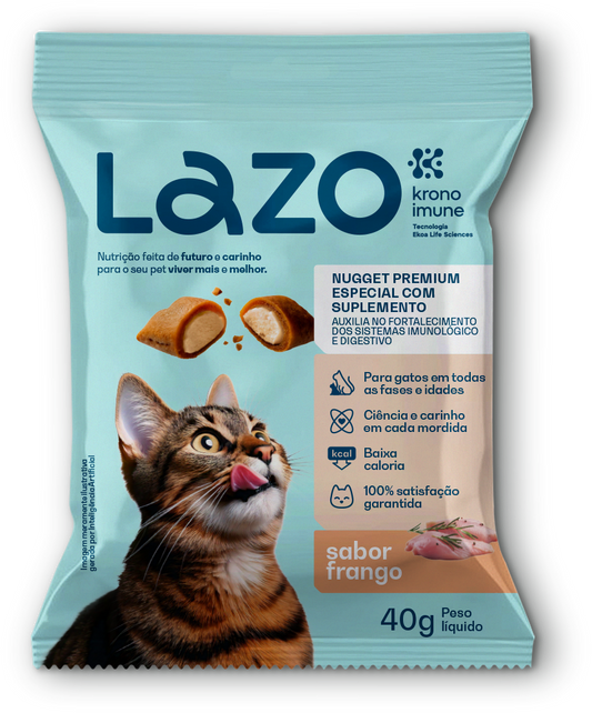 Nuggets para Gatos Sabor Frango - 40g | Lazo