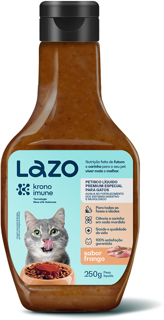 Petisco Líquido para Gatos Sabor Frango - 250g | Lazo