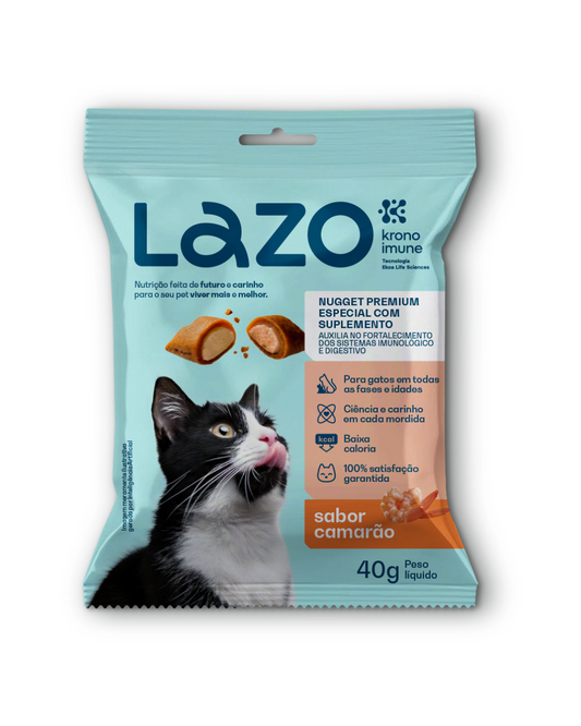 Nuggets para Gatos Sabor Camarão - 40g | Lazo