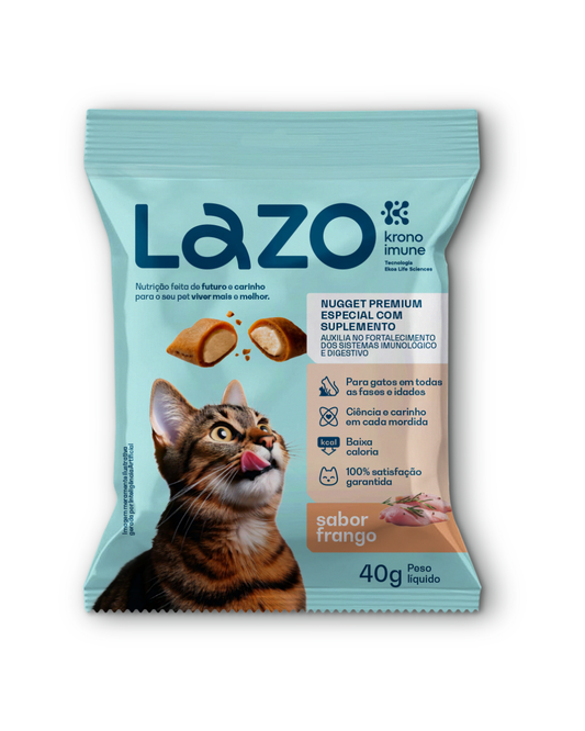 Nuggets para Gatos Sabor Frango - 40g | Lazo