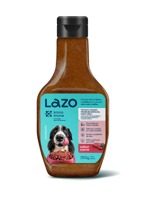 Petisco Líquido para Cães Sabor Carne - 250g | Lazo