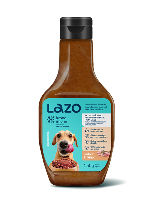 Petisco Líquido para Cães Sabor Frango - 250g | Lazo