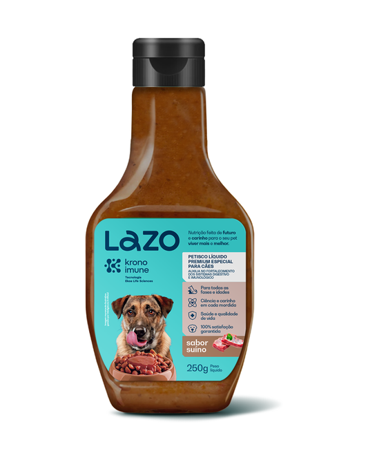 Petisco Líquido para Cães Sabor Suíno - 250g | Lazo