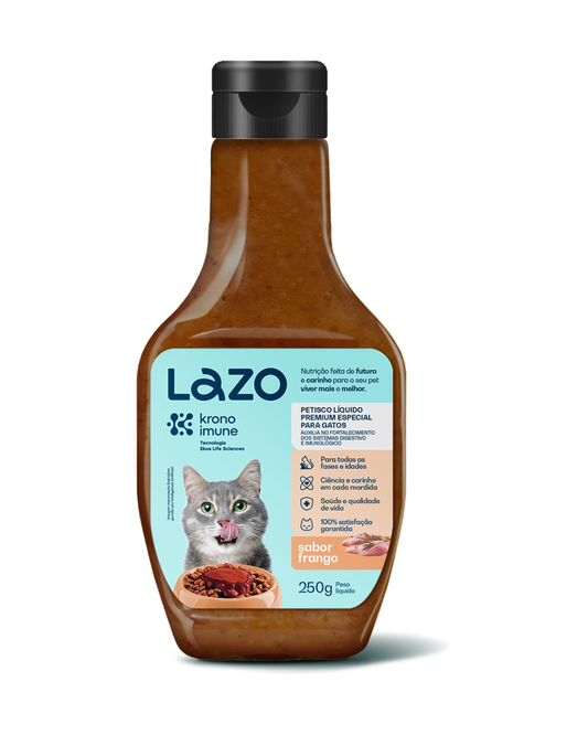 Petisco Líquido para Gatos Sabor Frango - 250g | Lazo
